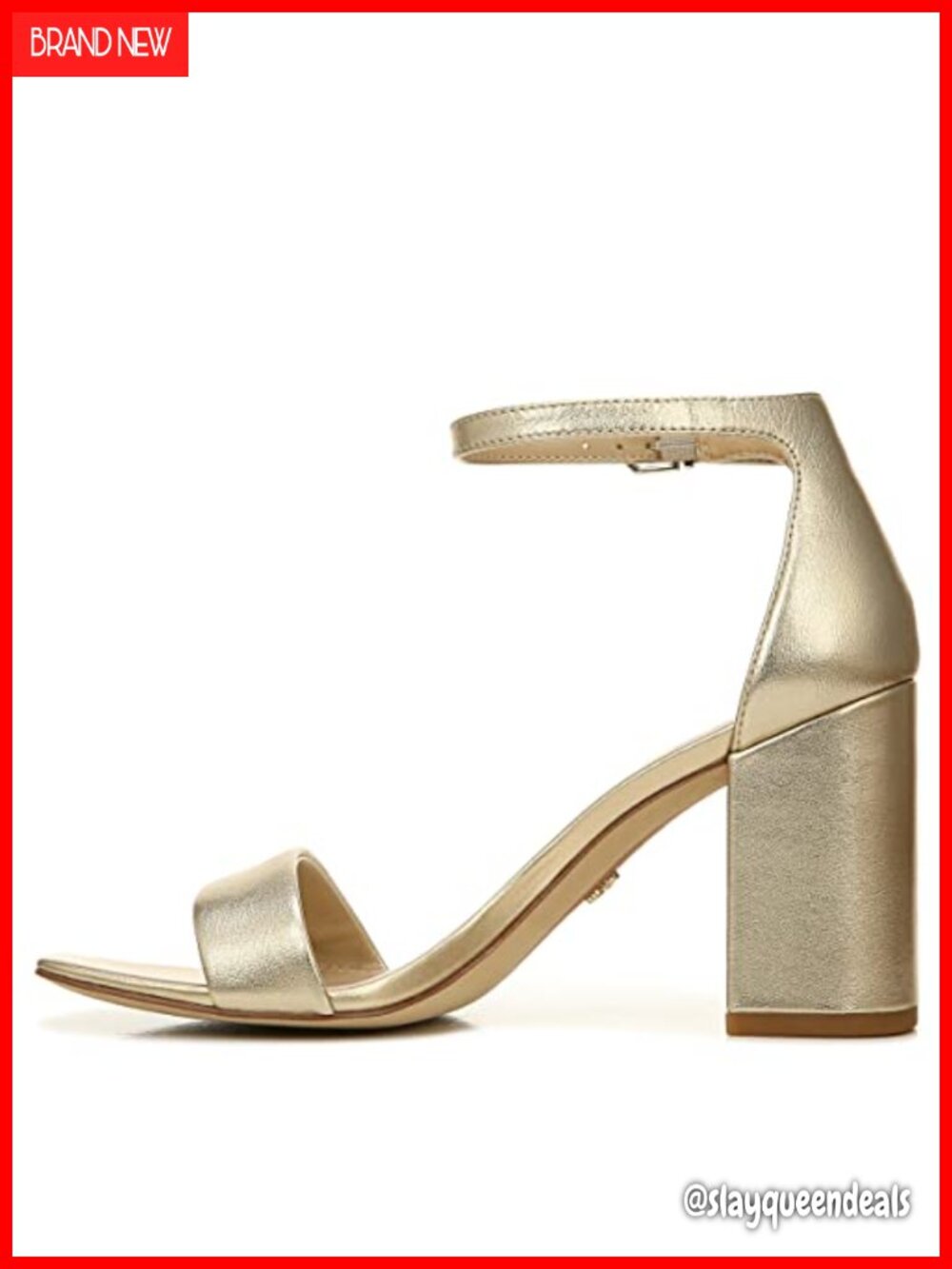 Sam Edelman DANIELLA Block Heeled Sandal Leather Ankle Strap